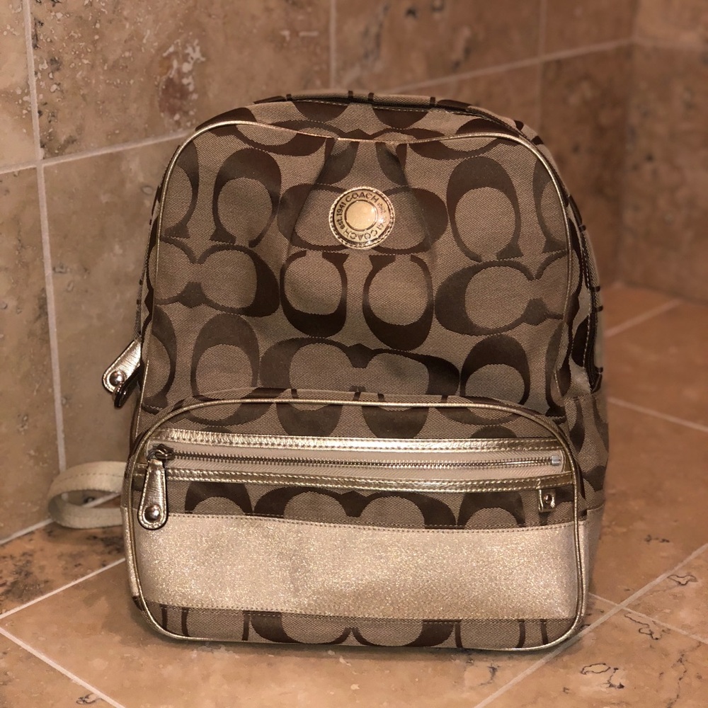 Coach CC Canvas Backpack